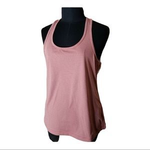 Zella Perforated Racerback Tank Top Pink Yoga S